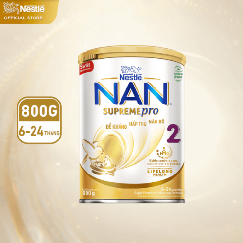 Sữa NAN SUPREME PRO Số 2 Lon 800g (6-24 Tháng)